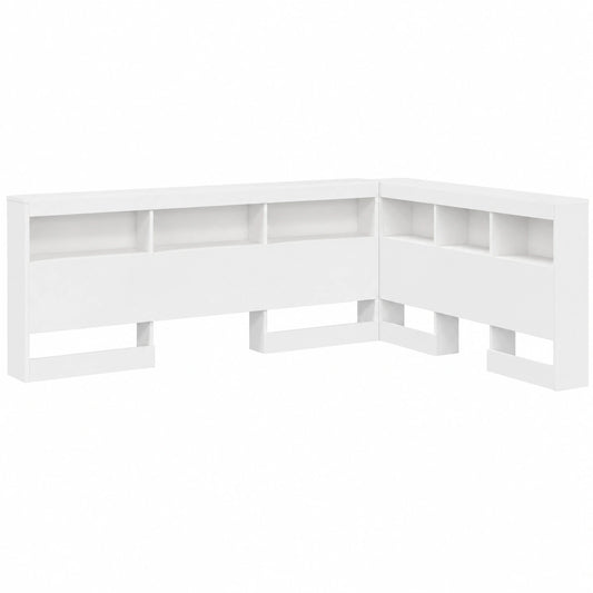 Lit, avec rangement, 207,5 x 137,5 x 76,5 cm, coloris blanc, pour la chambre