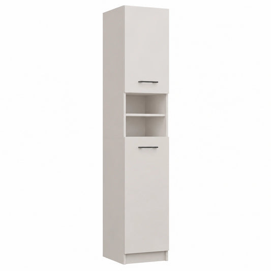 Armoire, avec rangement, avec étagères, avec portes, coloris beige, 32 x 30 x 180 cm, pour la chambre