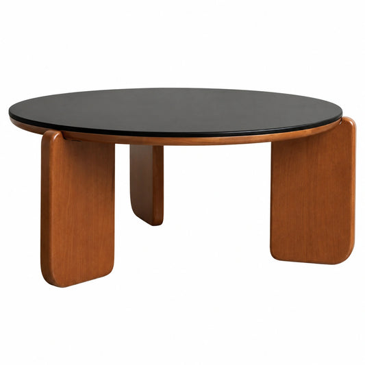 Table basse, coloris noir, 80 x 80 x 35 cm, pour le salon