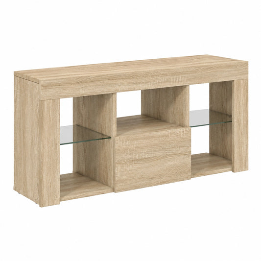 Meuble d’appoint, en chêne, avec rangement, 100 x 40 x 50 cm, pour le salon ou la chambre