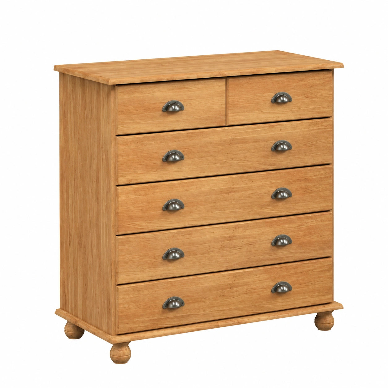 Commode, avec rangement, coloris marron, 91 x 40 x 95,5 cm, pour la chambre ou le salon