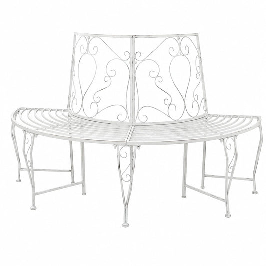 Banc, en acier, 160 x 80 x 89 cm, pour les espaces de vie